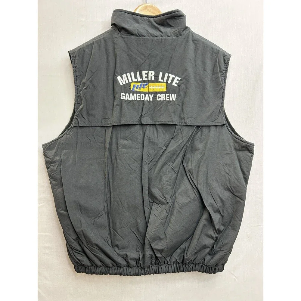 NOS Miller Lite Game Day Crew Vest Dunbrooke NWT Men’s XL Full Zip - Picture 3 of 10